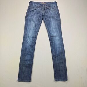 Mavi Jeans Lindy Slim Leg Low Rise Dark Wash Denim Blue Womens 26/32